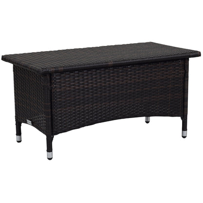 Set da giardino SAFAVIEH Simka marrone/sabbia (4 pezzi) - 43L x 34P x 23A