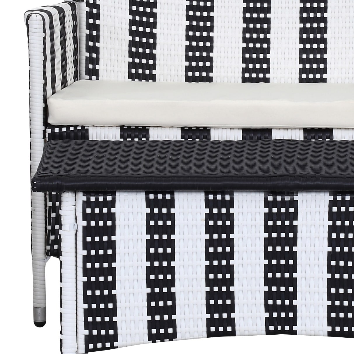 Set da giardino SAFAVIEH Simka marrone/sabbia (4 pezzi) - 43L x 34P x 23A