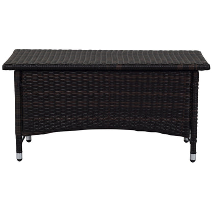 Set da giardino SAFAVIEH Simka marrone/sabbia (4 pezzi) - 43L x 34P x 23A