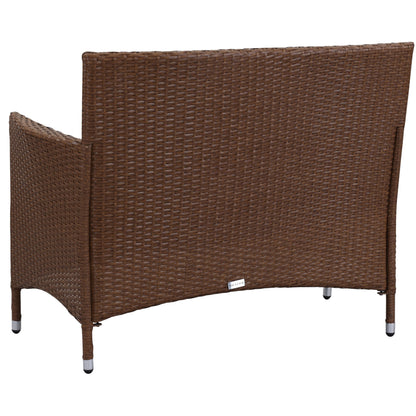 Set da giardino SAFAVIEH Simka marrone/sabbia (4 pezzi) - 43L x 34P x 23A