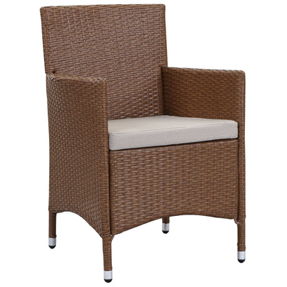 Set da giardino SAFAVIEH Simka marrone/sabbia (4 pezzi) - 43L x 34P x 23A