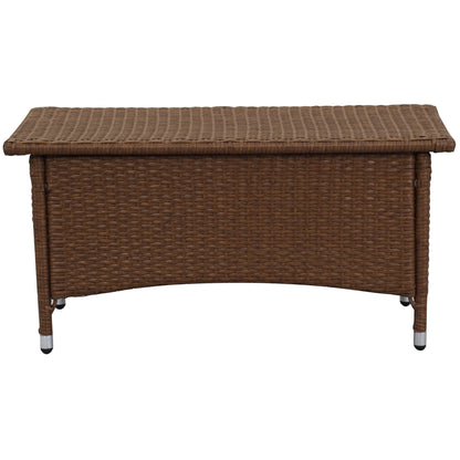 Set da giardino SAFAVIEH Simka marrone/sabbia (4 pezzi) - 43L x 34P x 23A