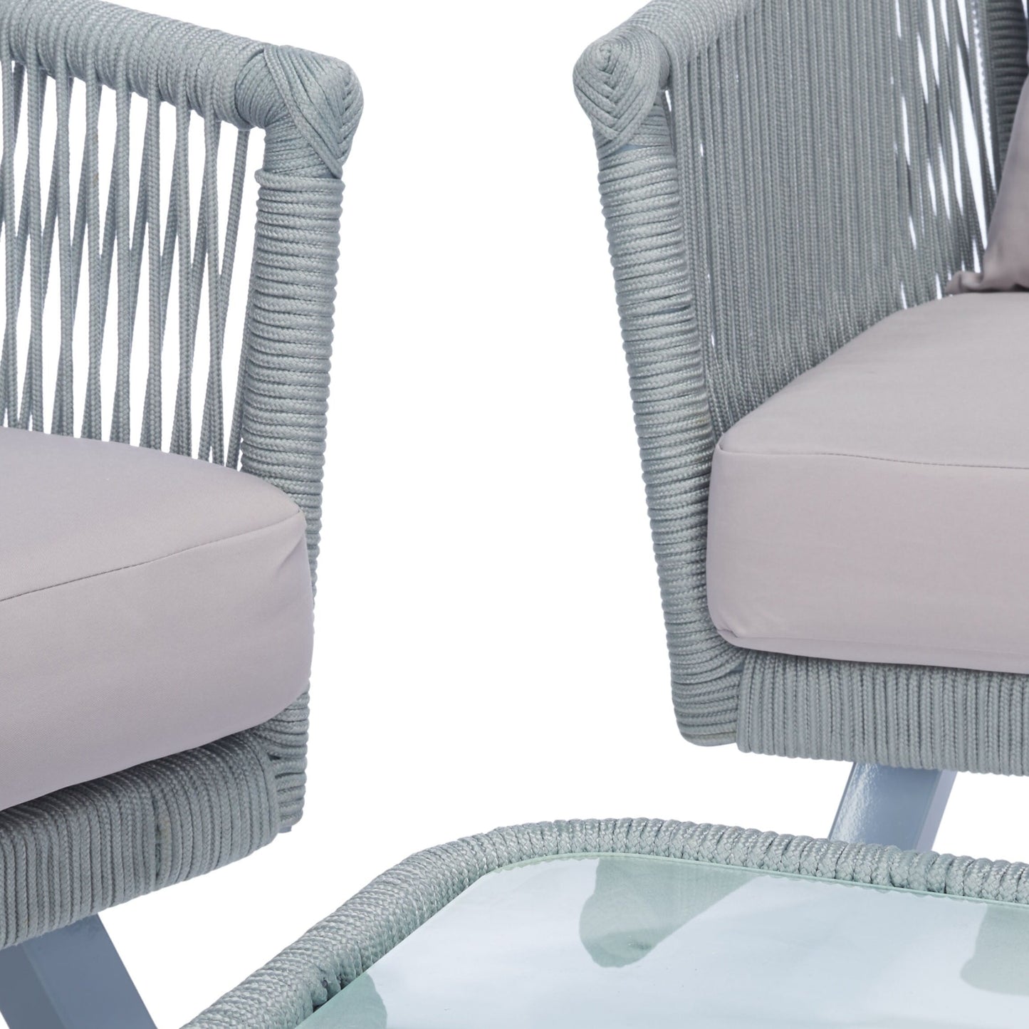 Set da patio in corda SAFAVIEH Outdoor Sneh-Lata da 4 pezzi - 54L x 27P x 26A