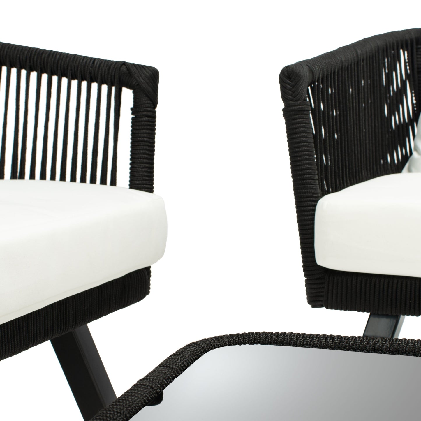 Set da patio in corda SAFAVIEH Outdoor Sneh-Lata da 4 pezzi - 54L x 27P x 26A