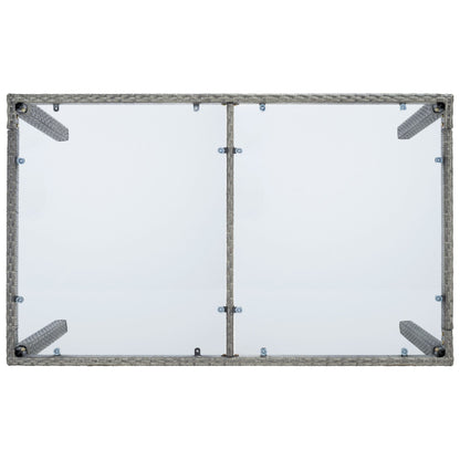 Set da pranzo in vimini SAFAVIEH Outdoor Snezhana da 7 pezzi - 59Lx35Px29A