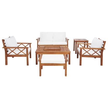 Set da esterno SAFAVIEH Outdoor Unnur da 6 pezzi - 344L x 30P x 28A