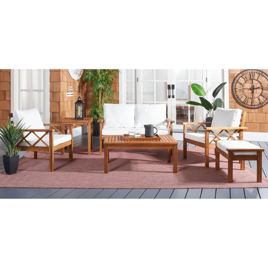 Set da esterno SAFAVIEH Outdoor Unnur da 6 pezzi - 344L x 30P x 28A