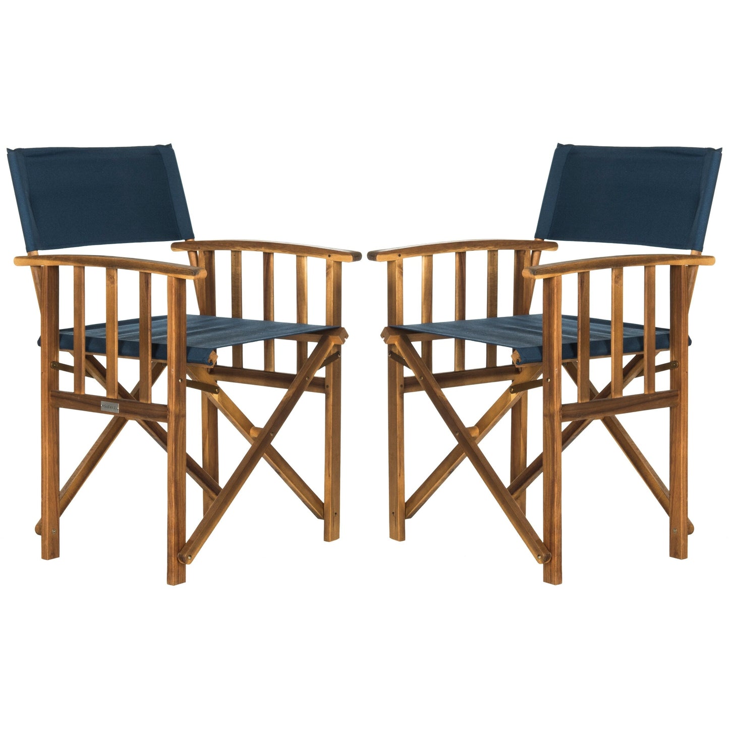 Sedia da regista SAFAVIEH Outdoor Vaira in legno di acacia (set di 2) - 22L x 34P x 21A