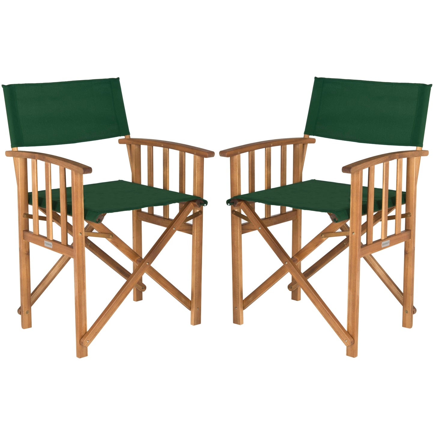 Sedia da regista SAFAVIEH Outdoor Vaira in legno di acacia (set di 2) - 22L x 34P x 21A