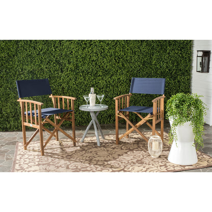 Sedia da regista SAFAVIEH Outdoor Vaira in legno di acacia (set di 2) - 22L x 34P x 21A