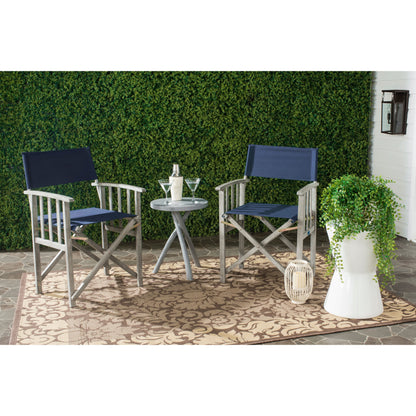 Sedia da regista SAFAVIEH Outdoor Vaira in legno di acacia (set di 2) - 22L x 34P x 21A