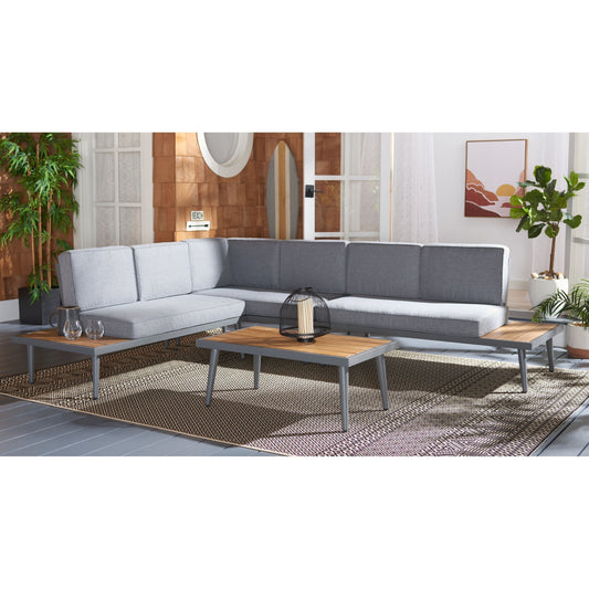 Set da soggiorno angolare Wendela per esterni SAFAVIEH - 47L x 28P x 38A