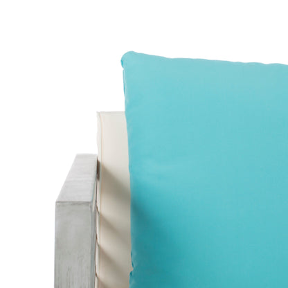 Set da esterno SAFAVIEH Yoselin da 4 pezzi con cuscino decorativo - 51L x 26P x 26A