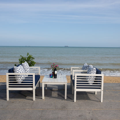 Set da esterno SAFAVIEH Yoselin da 4 pezzi con cuscino decorativo - 51L x 26P x 26A