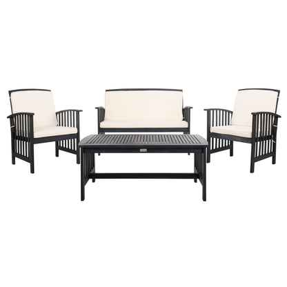 Set da giardino per conversazione Yuliana da 4 pezzi SAFAVIEH Outdoor - 47L x 33P x 26A