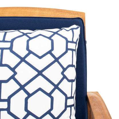 Set da giardino per conversazione Yuliana da 4 pezzi SAFAVIEH Outdoor - 47L x 33P x 26A