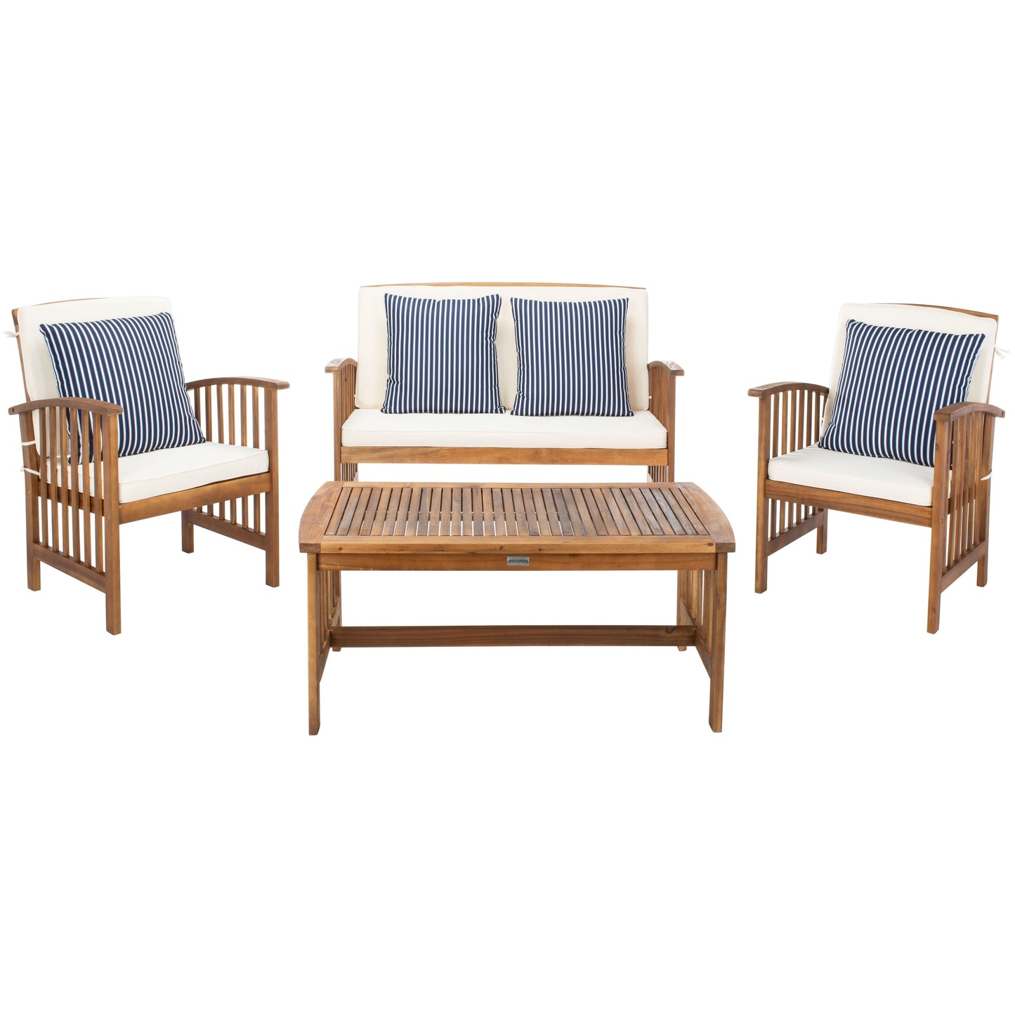 Set da giardino per conversazione Yuliana da 4 pezzi SAFAVIEH Outdoor - 47L x 33P x 26A