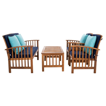 Set da giardino per conversazione Yuliana da 4 pezzi SAFAVIEH Outdoor - 47L x 33P x 26A