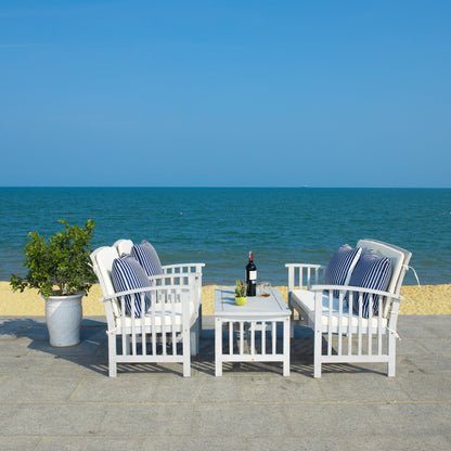 Set da giardino per conversazione Yuliana da 4 pezzi SAFAVIEH Outdoor - 47L x 33P x 26A