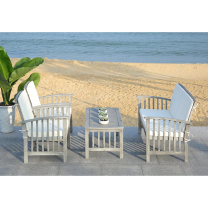 Set da giardino per conversazione Yuliana da 4 pezzi SAFAVIEH Outdoor - 47L x 33P x 26A