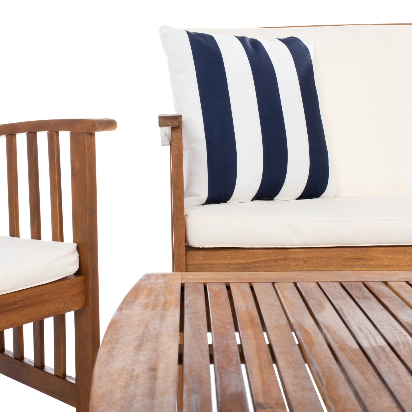 Set da giardino per conversazione Yuliana da 4 pezzi SAFAVIEH Outdoor - 47L x 33P x 26A