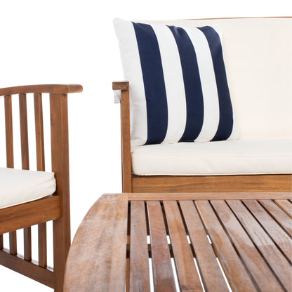 Set da giardino per conversazione Yuliana da 4 pezzi SAFAVIEH Outdoor - 47L x 33P x 26A