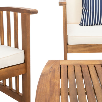 Set da giardino per conversazione Yuliana da 4 pezzi SAFAVIEH Outdoor - 47L x 33P x 26A