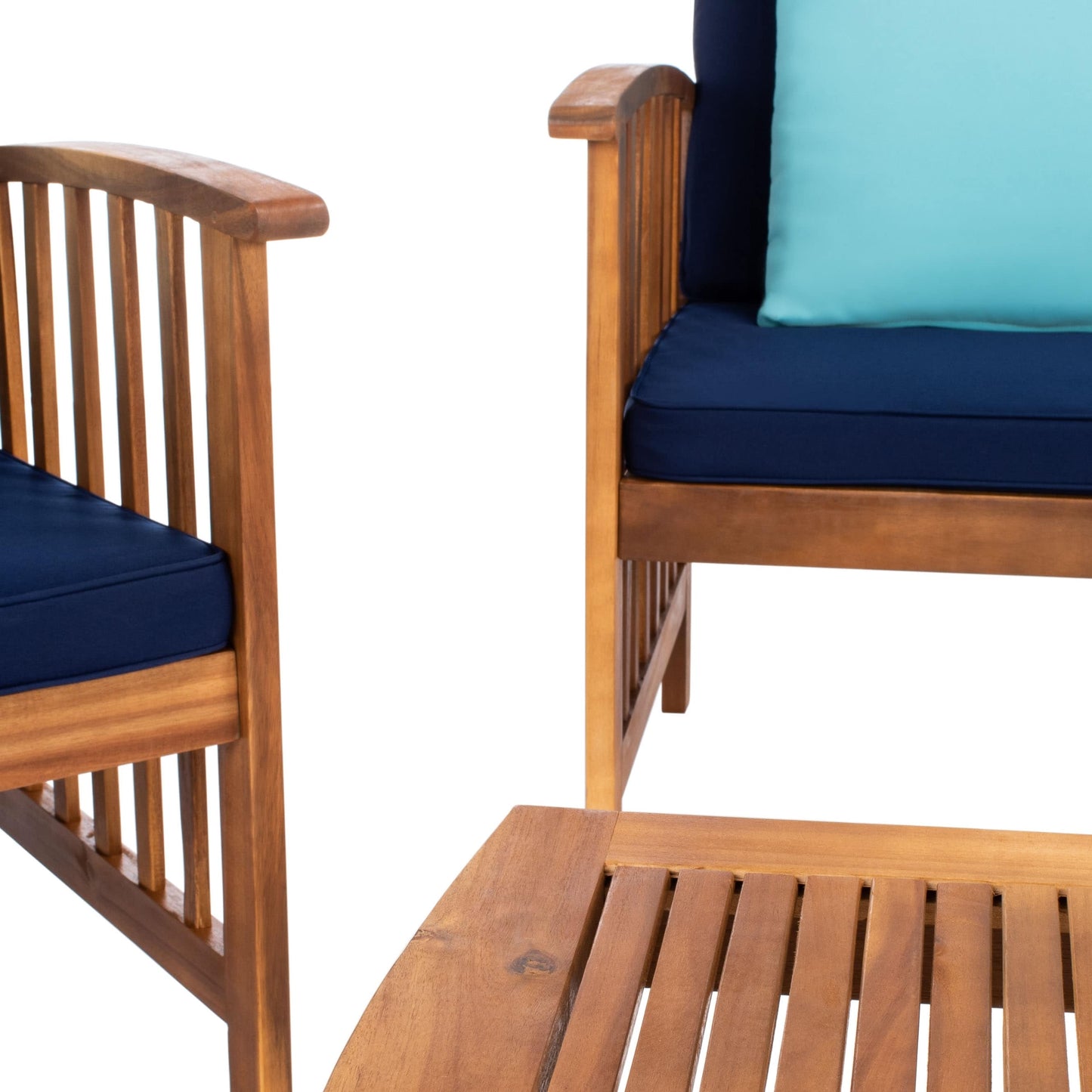 Set da giardino per conversazione Yuliana da 4 pezzi SAFAVIEH Outdoor - 47L x 33P x 26A