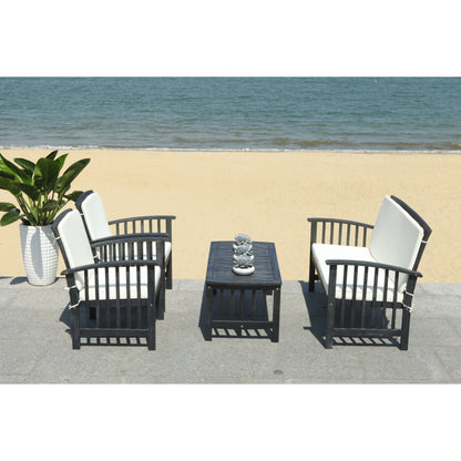 Set da giardino per conversazione Yuliana da 4 pezzi SAFAVIEH Outdoor - 47L x 33P x 26A