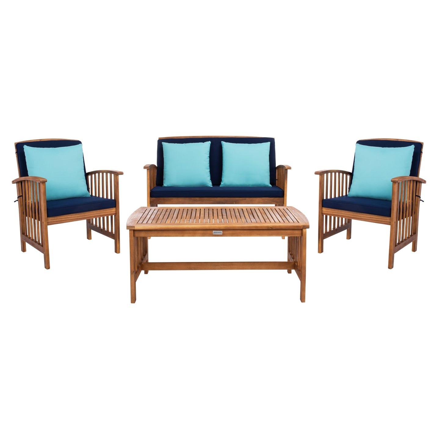 Set da giardino per conversazione Yuliana da 4 pezzi SAFAVIEH Outdoor - 47L x 33P x 26A