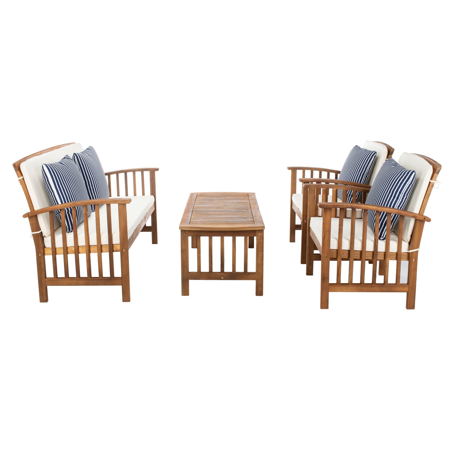 Set da giardino per conversazione Yuliana da 4 pezzi SAFAVIEH Outdoor - 47L x 33P x 26A