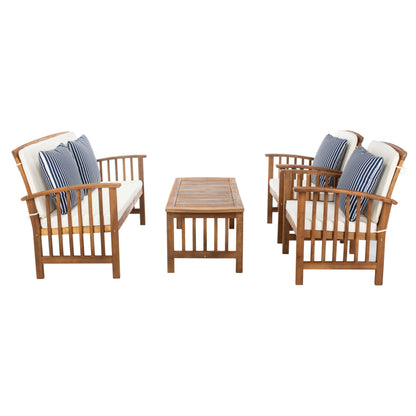 Set da giardino per conversazione Yuliana da 4 pezzi SAFAVIEH Outdoor - 47L x 33P x 26A