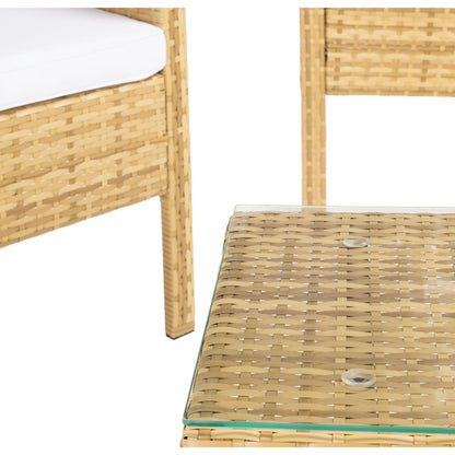 Set da conversazione per patio SAFAVIEH Outdoor Zsolt in vimini/acciaio, 4 pezzi - 42L x 31P x 21A