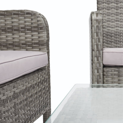 Set da conversazione per patio SAFAVIEH Outdoor Zsolt in vimini/acciaio, 4 pezzi - 42L x 31P x 21A