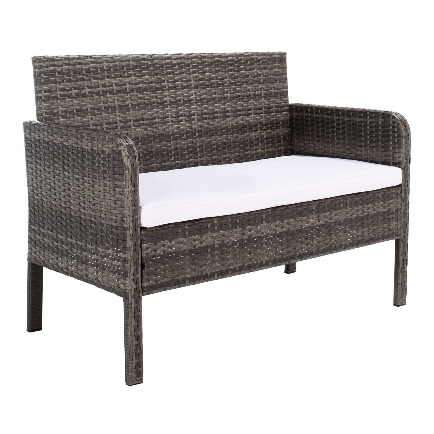 Set da conversazione per patio SAFAVIEH Outdoor Zsolt in vimini/acciaio, 4 pezzi - 42L x 31P x 21A