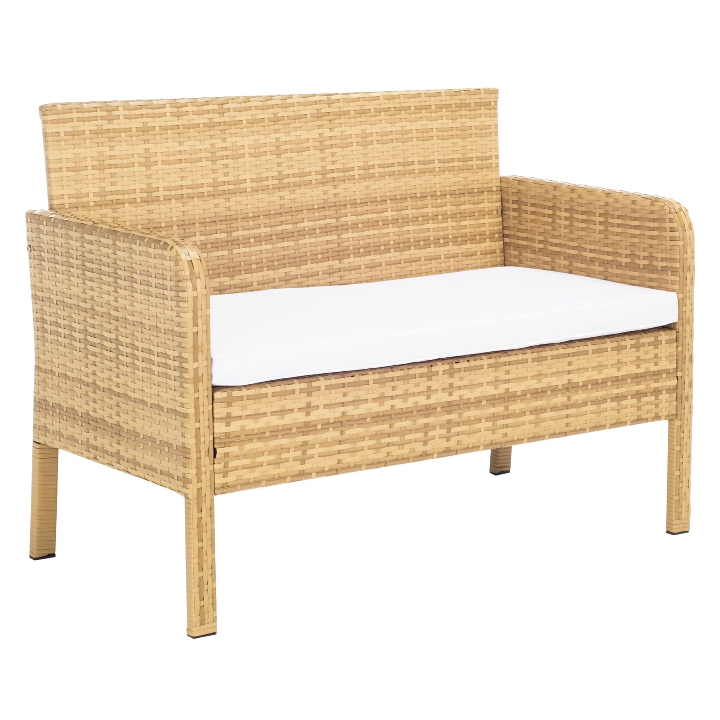 Set da conversazione per patio SAFAVIEH Outdoor Zsolt in vimini/acciaio, 4 pezzi - 42L x 31P x 21A