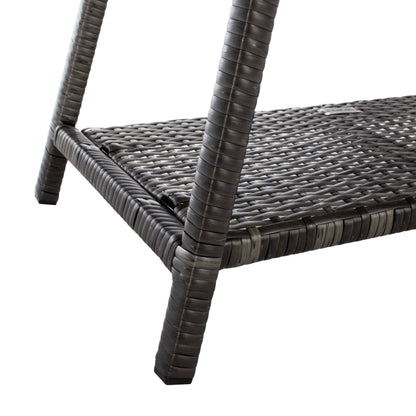 Set da conversazione per patio SAFAVIEH Outdoor Zsolt in vimini/acciaio, 4 pezzi - 42L x 31P x 21A