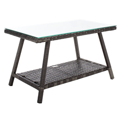 Set da conversazione per patio SAFAVIEH Outdoor Zsolt in vimini/acciaio, 4 pezzi - 42L x 31P x 21A