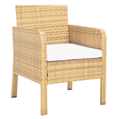 Set da conversazione per patio SAFAVIEH Outdoor Zsolt in vimini/acciaio, 4 pezzi - 42L x 31P x 21A