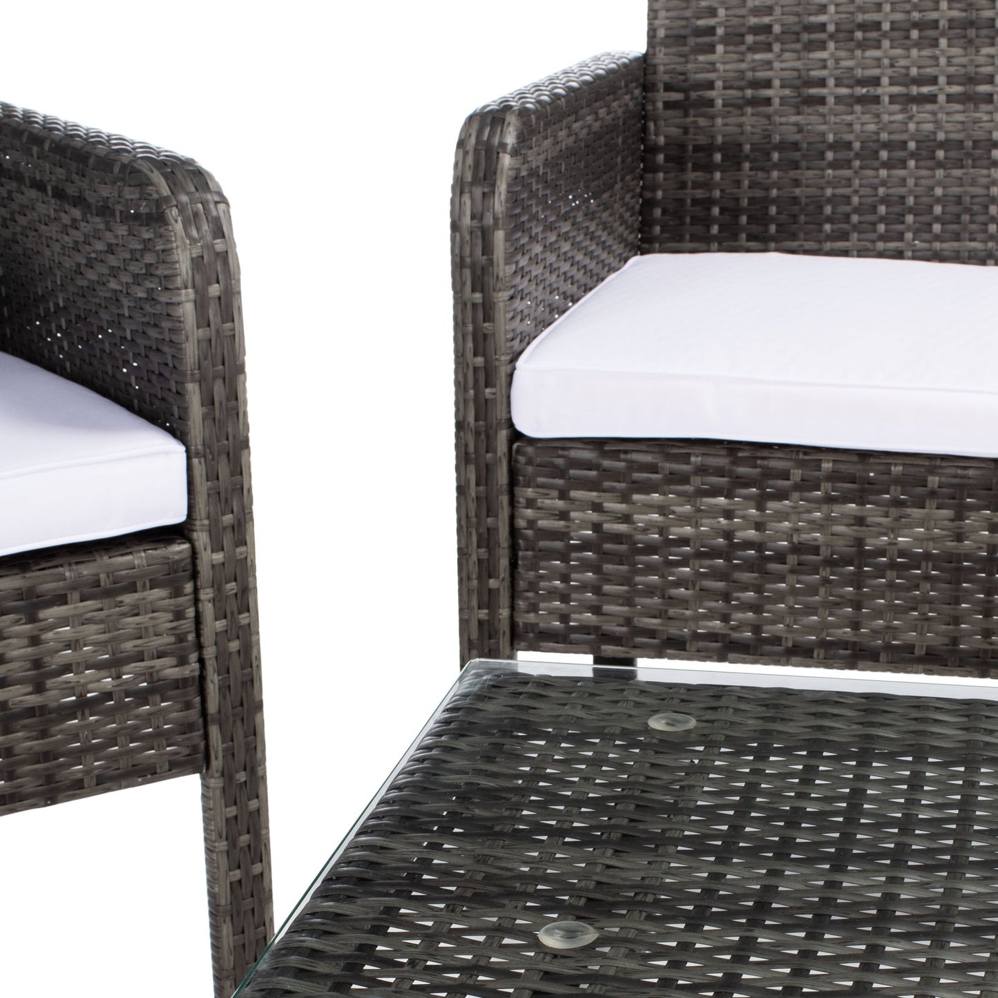Set da conversazione per patio SAFAVIEH Outdoor Zsolt in vimini/acciaio, 4 pezzi - 42L x 31P x 21A