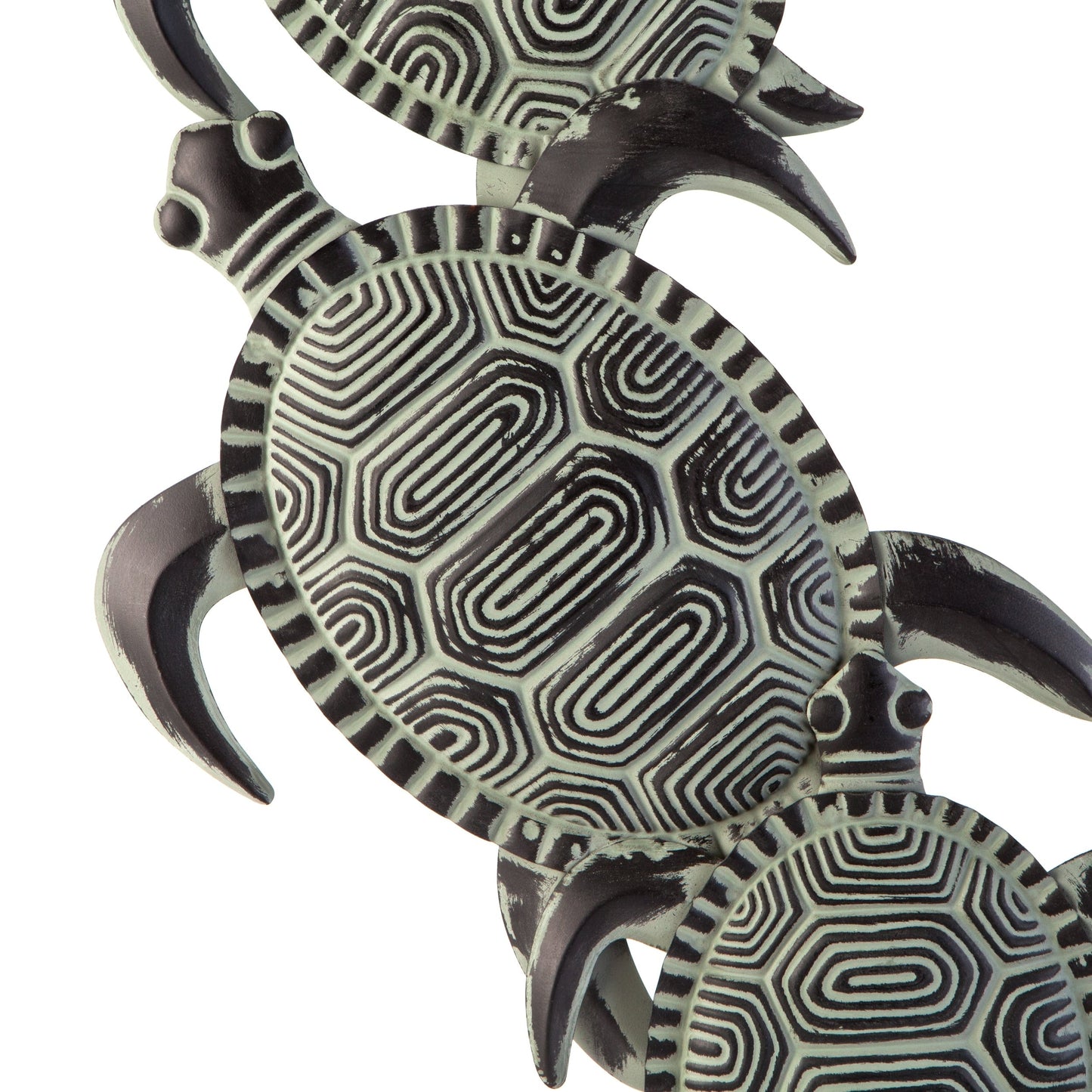 Scultura da parete in metallo a forma di tartaruga Castine di SEI Furniture