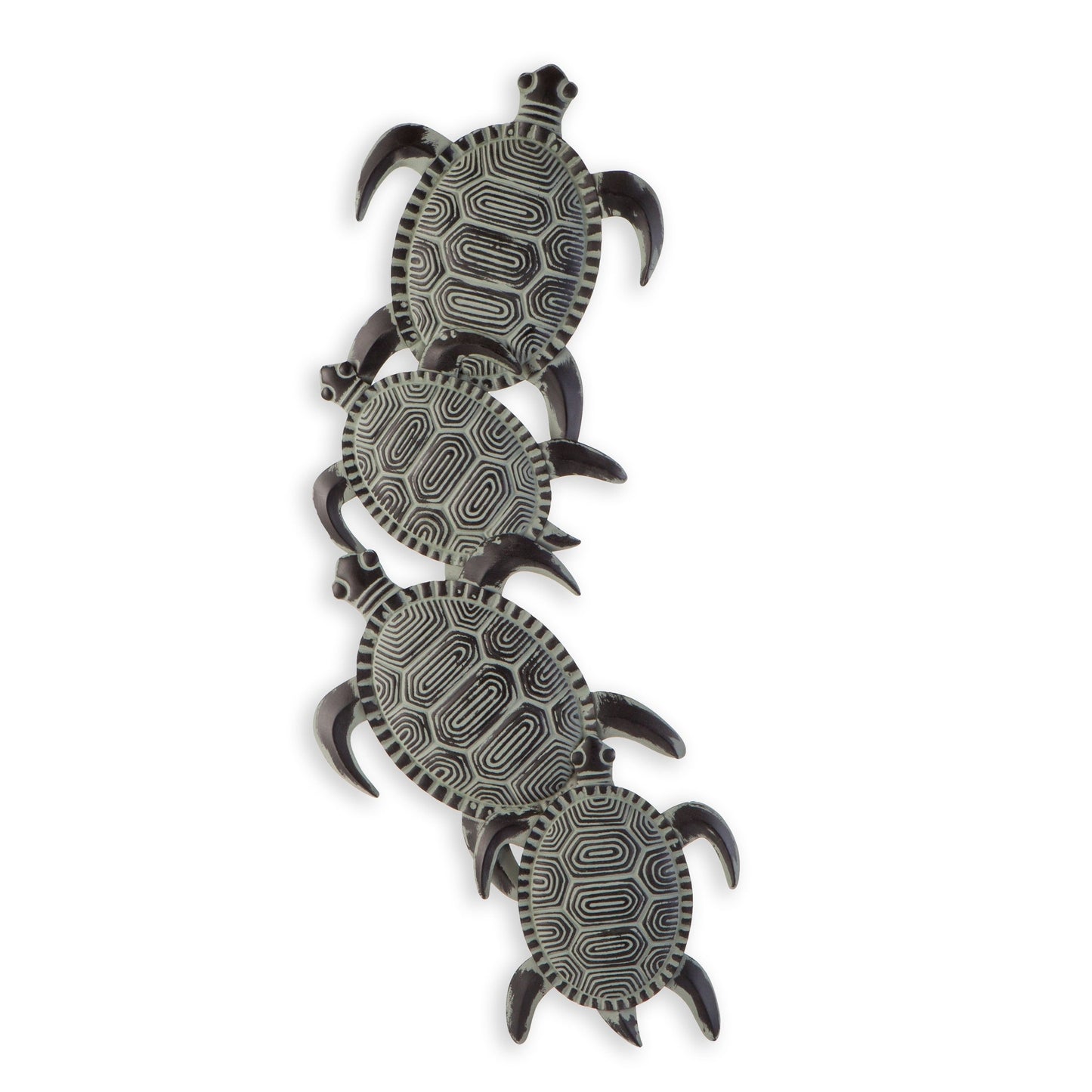 Scultura da parete in metallo a forma di tartaruga Castine di SEI Furniture