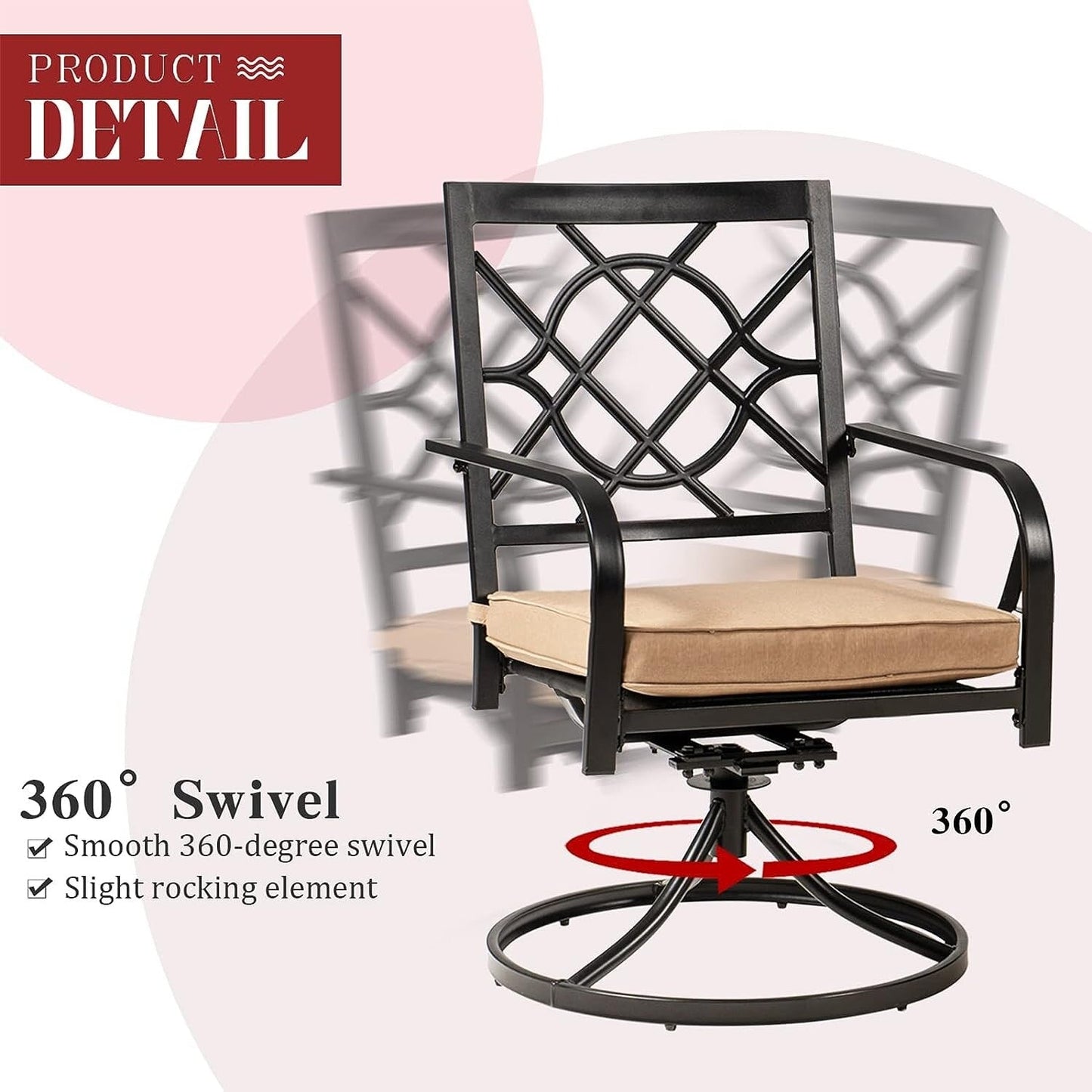 Set da pranzo in metallo per esterni da 5/7 pezzi