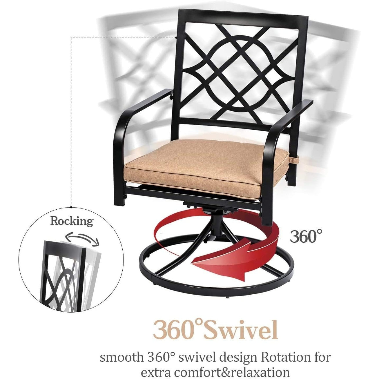 Set da pranzo in metallo per esterni da 5/7 pezzi