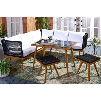 Safavieh Outdoor living Romlin Set da pranzo per esterni - 49Lx30Px30A