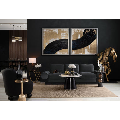 Scultura decorativa intrecciata astratta in alluminio moderno Sagebrook Home - 8 x 8 x 7