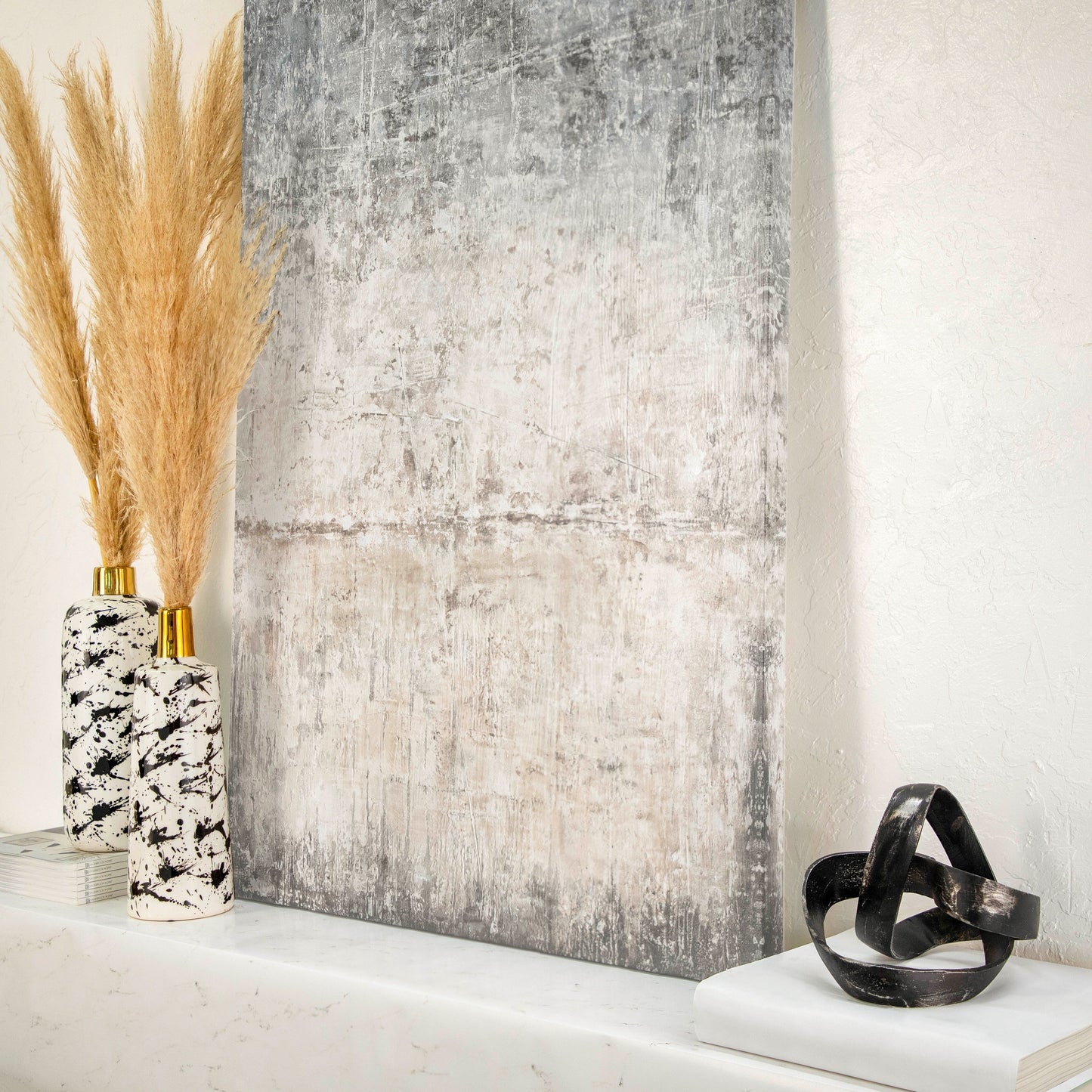 Scultura decorativa intrecciata astratta in alluminio moderno Sagebrook Home - 8 x 8 x 7