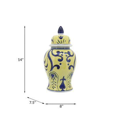 Barattolo con coperchio a forma di tempio eclettico con motivo Sagebrook Home