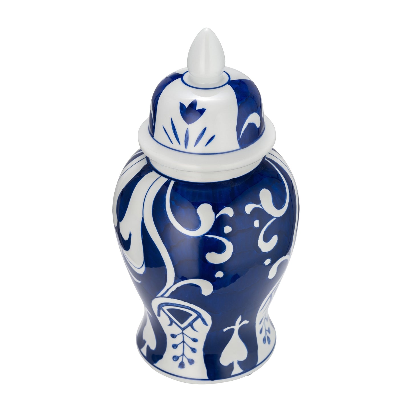Barattolo con coperchio a forma di tempio eclettico con motivo Sagebrook Home