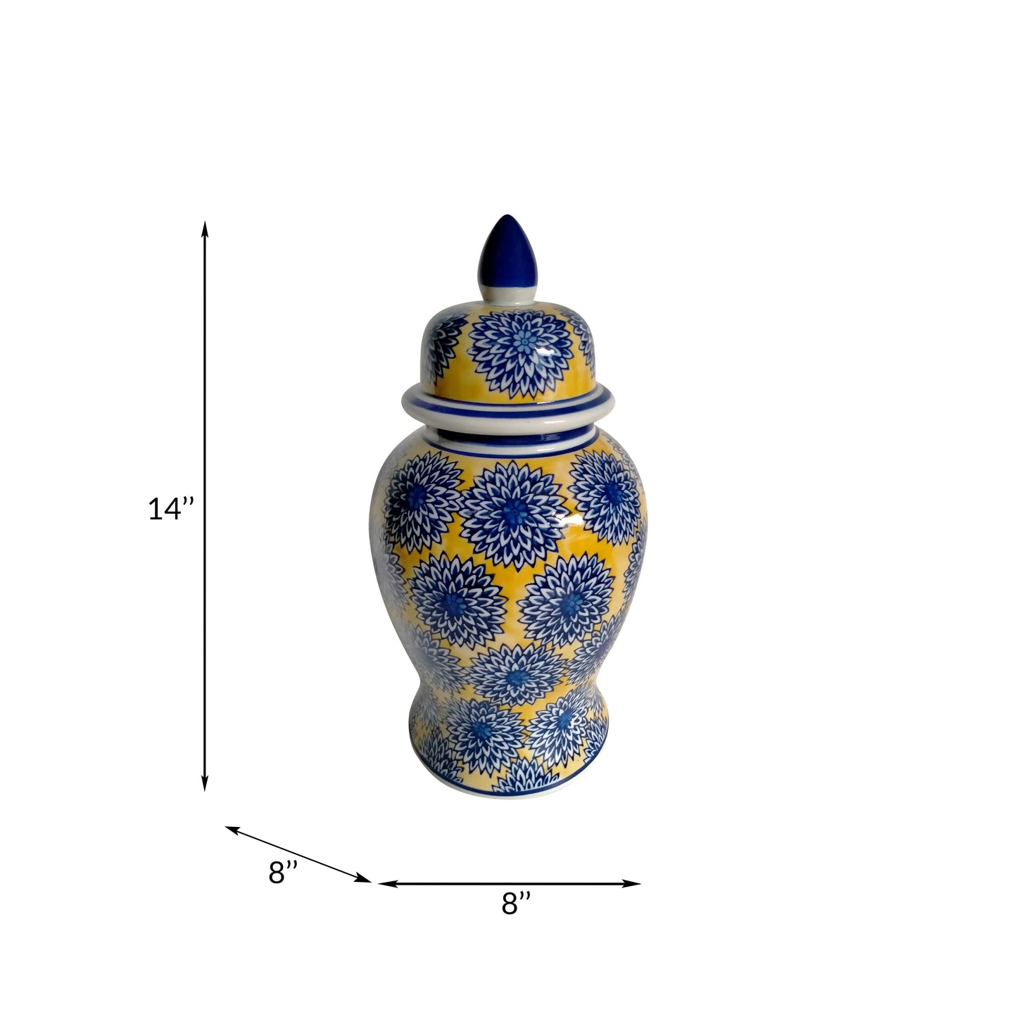 Barattolo con coperchio a forma di tempio eclettico con motivo Sagebrook Home